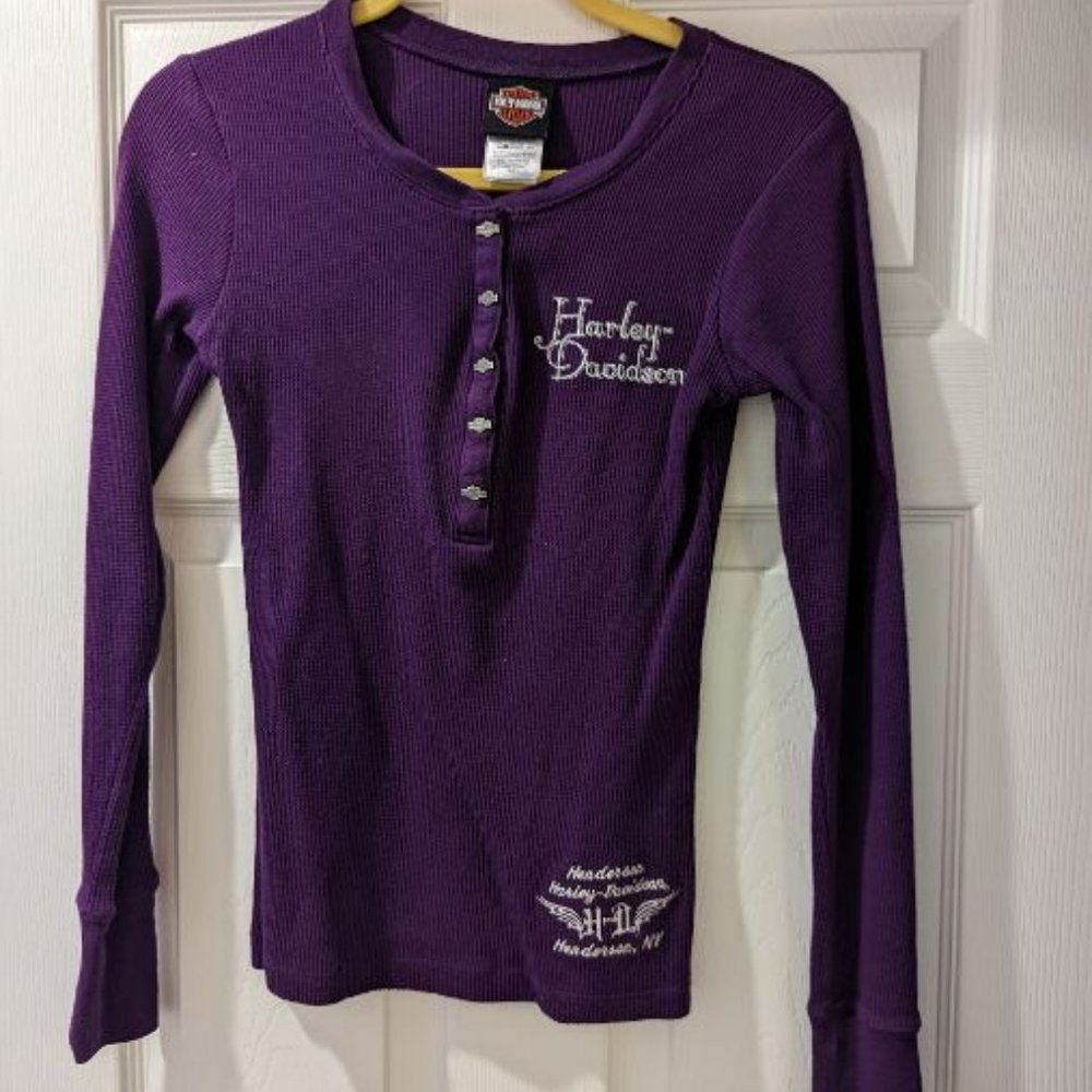 Harley Davidson Henley Top